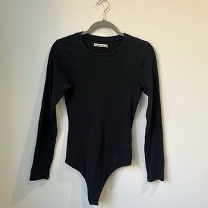 Abercrombie & Fitch Black Long Sleeve Bodysuit